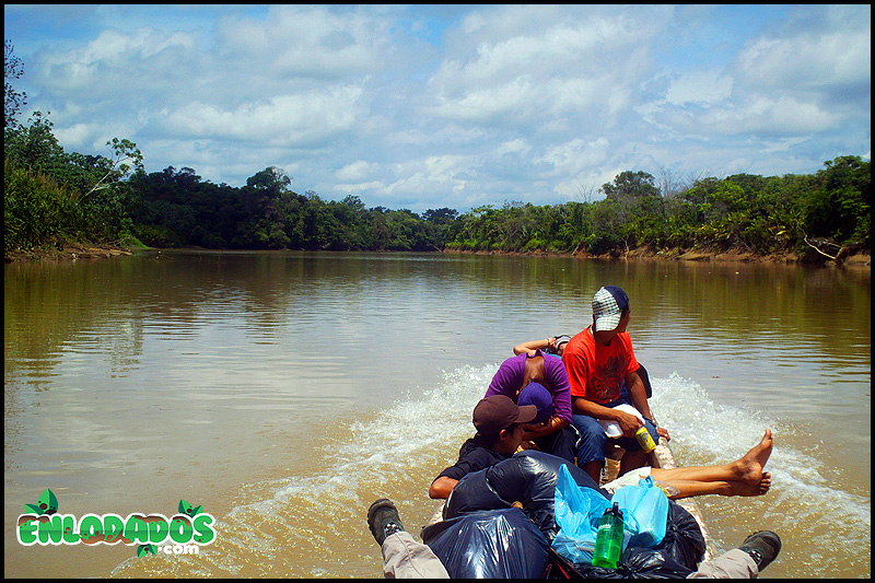 En la piragua rumbo a el Real